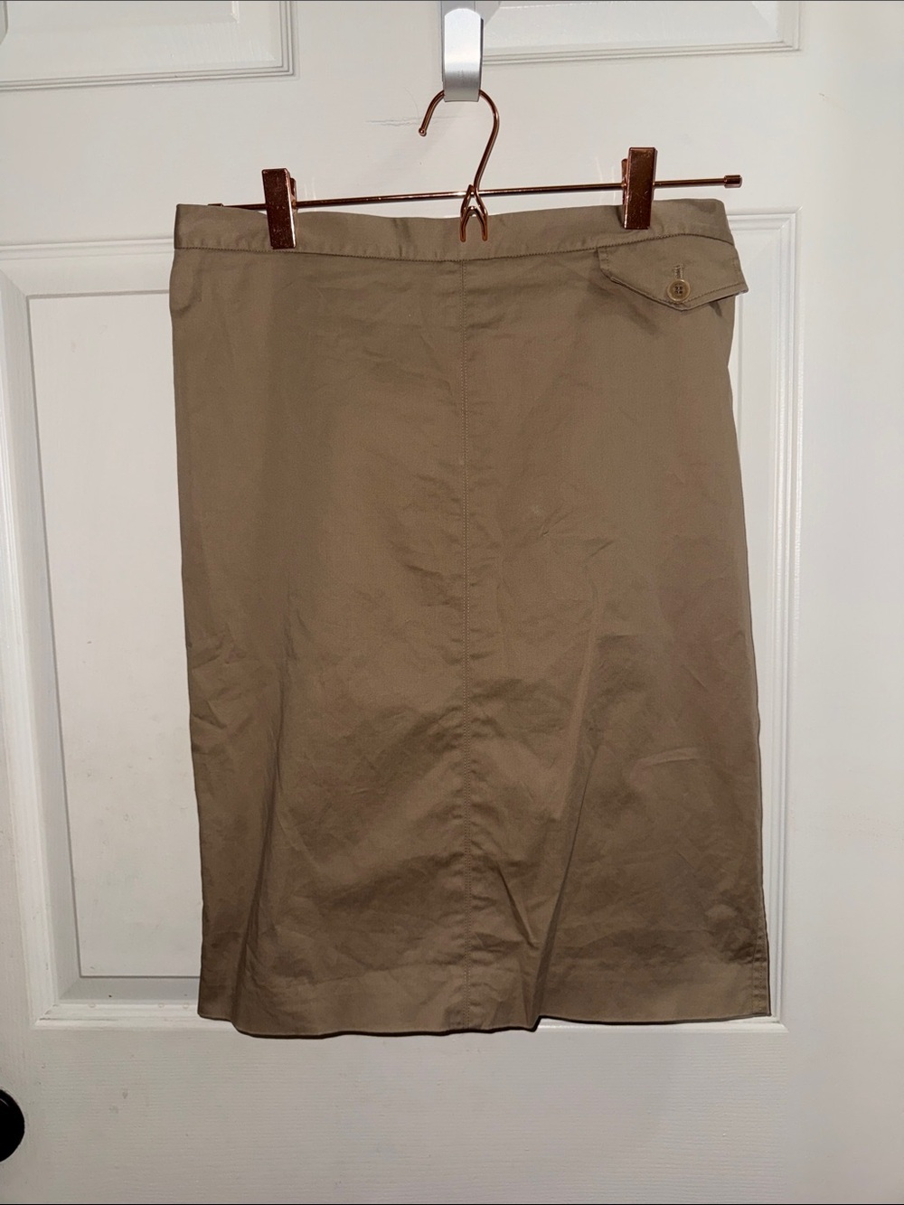 BCBGMaxAzria Tan Midi A-Line Skirt